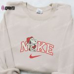 Snoopy & Woodstock Xmas x Nike: Embroidered Shirt Hoodie & Sweatshirt – Christmas Nike Inspired Apparel