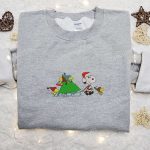 Snoopy & Woodstocks Christmas Embroidered Shirt Peanuts Cartoon Hoodie & Sweatshirt