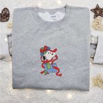 Snoopy Christmas Gift Box Embroidered Shirt & Peanuts Cartoon Hoodie: Perfect Family Christmas Gifts