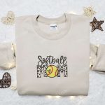 Softball Mom Embroidered Shirt & Mother s Day Hoodie – Best Holiday Gift Idea