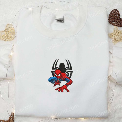 Spider-Man Embroidered Shirt & Hoodie: Marvel Superhero Movie Gear Perfect Gift Idea