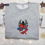 Spider-Man Embroidered Shirt & Hoodie: Marvel Superhero Movie Gear Perfect Gift Idea