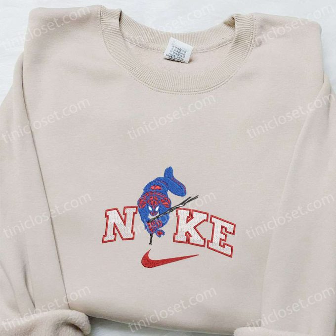 Spider-man Movie x Nike Embroidered Sweatshirt: Marvel & DC Comics Shirt Best Gift