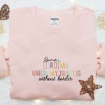 Embroidered Shirt & Hoodie: Spirit Lead Me Where My Trust Is Best Holiday Gift Ideas