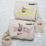 Spongebob and Patrick Star Smoking Embroidered Shirts: Trendy Cartoon Apparel for Fans