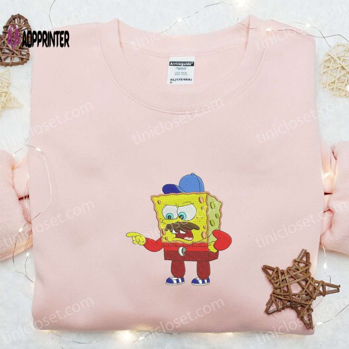 Spongebob Coach Embroidered Shirt & Cartoon Hoodie: Best Sports Gift Idea