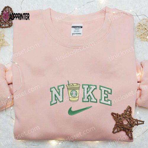 Gingerbread Candy Canes x Nike Embroidered Shirt Disney Hoodie & Christmas Sweatshirt: Festive Embroidered Apparel!