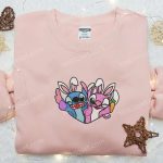 Easter Bunny Embroidered Shirt & Disney Characters Hoodie – Perfect Thanksgiving Day Gift