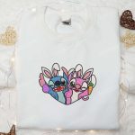 Easter Bunny Embroidered Shirt & Disney Characters Hoodie – Perfect Thanksgiving Day Gift