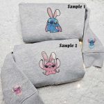 Easter Embroidered Couples Shirts: Stitch and Angel – Celebrate Love & Joy!