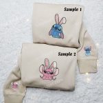 Easter Embroidered Couples Shirts: Stitch and Angel – Celebrate Love & Joy!