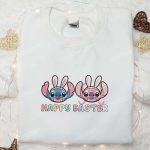 Stitch and Angel Easter Shirt Disney Characters Hoodie – Best Thanksgiving Gift Idea!