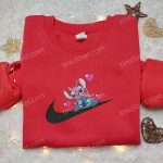 Stitch Angel Couple Love Hoodie Disney Characters Embroidered Shirt Best Gift Ideas for Family