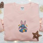 Disney Characters Embroidered Hoodie & Stitch Easter Bunny Carrot Shirt – Best Thanksgiving Gift Idea