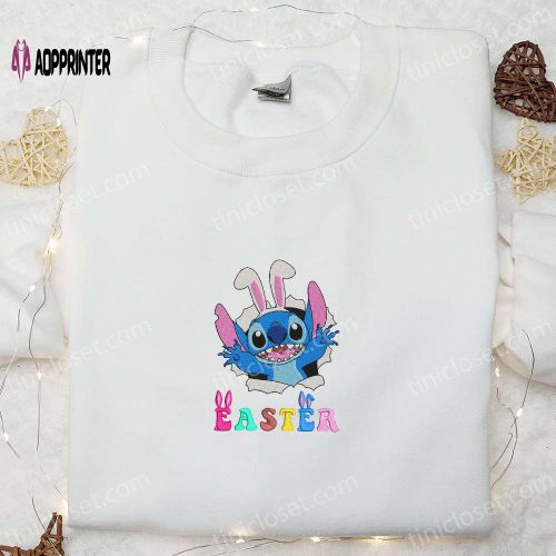 Stitch Drinking Milk x Nike Embroidered Shirt Disney Characters Hoodie – Best Gift Idea