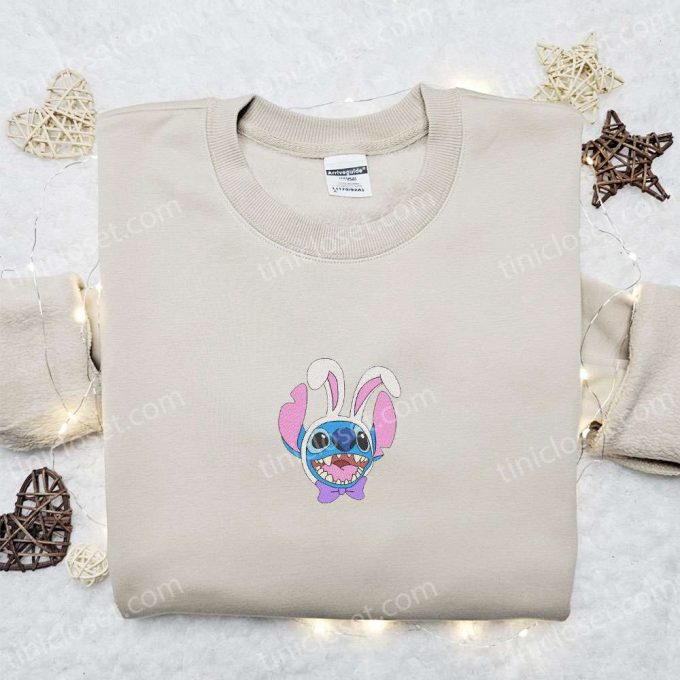 Easter Bunny Embroidered Shirt & Disney Characters Hoodie – Perfect Thanksgiving Gift Idea