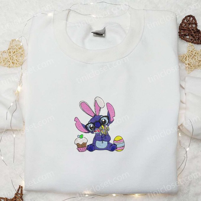 Stitch Easter Bunny Lollipop Shirt Disney Characters Hoodie – Best Thanksgiving Day Gift