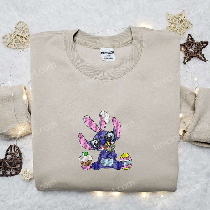 Stitch Easter Bunny Lollipop Shirt Disney Characters Hoodie – Best Thanksgiving Day Gift