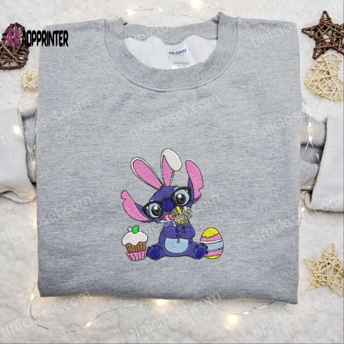 Stitch Easter Bunny Lollipop Shirt Disney Characters Hoodie – Best Thanksgiving Day Gift