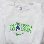 Stitch Luigi x Nike Cartoon Sweatshirt – Disney Characters Embroidered Hoodie: Best Birthday Gift Ideas