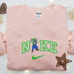 Stitch Luigi x Nike Cartoon Sweatshirt – Disney Characters Embroidered Hoodie: Best Birthday Gift Ideas