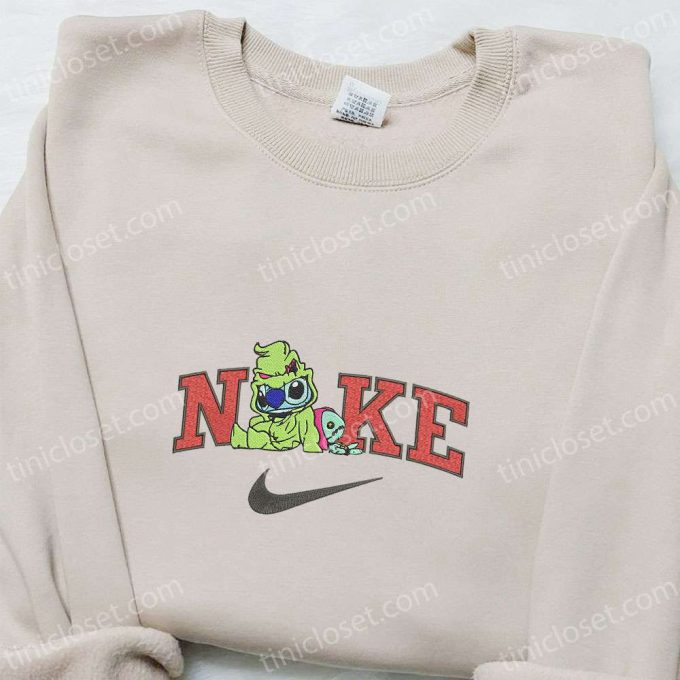 Disney Characters Embroidered Shirt: Oogie Boogie x Sally Nike Halloween Sweatshirt