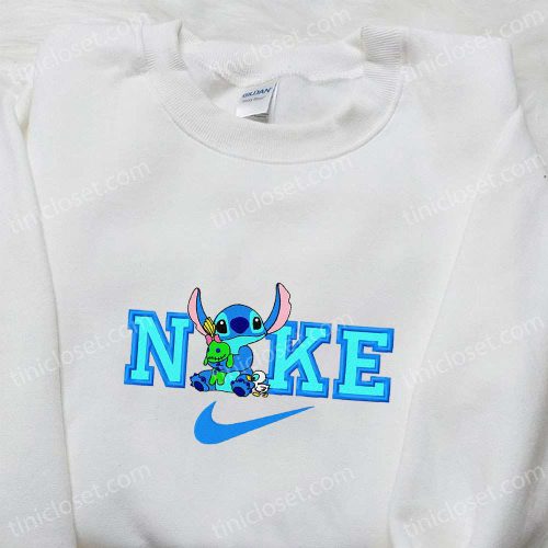 Disney Stitch Oogie Boogie x Nike Cartoon Sweatshirt: Best Embroidered Hoodie Birthday Gift Idea