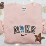 Stitch x Nike Cartoon Embroidered Sweatshirt – Nike Inspired Hoodie Perfect Family Gift