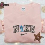 Stitch x Nike Cartoon Embroidered Sweatshirt – Nike Inspired Hoodie Perfect Family Gift