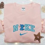 Stitch x Nike Cartoon Embroidered Sweatshirt – Best Nike Inspired Hoodie Perfect Family Gift