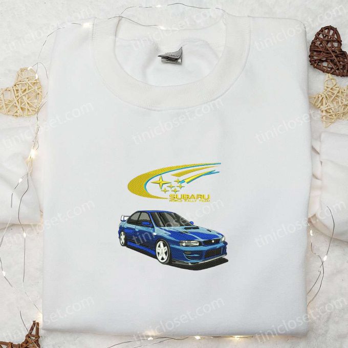 Stylish Subaru Car Embroidered Shirt & Hoodie: Perfect Transportation Gift Idea!