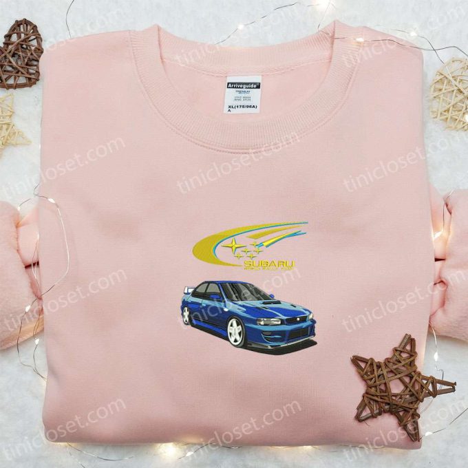 Stylish Subaru Car Embroidered Shirt & Hoodie: Perfect Transportation Gift Idea!