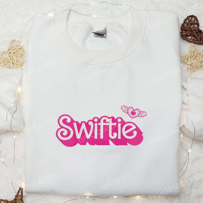 Swifties Love Heart Embroidered Shirt & Celebrity Hoodie: Perfect Fan Gift