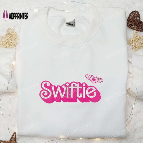 Swifties Love Heart Embroidered Shirt & Celebrity Hoodie: Perfect Fan Gift