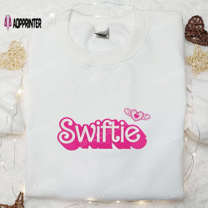 Swifties Love Heart Embroidered Shirt & Celebrity Hoodie: Perfect Fan Gift