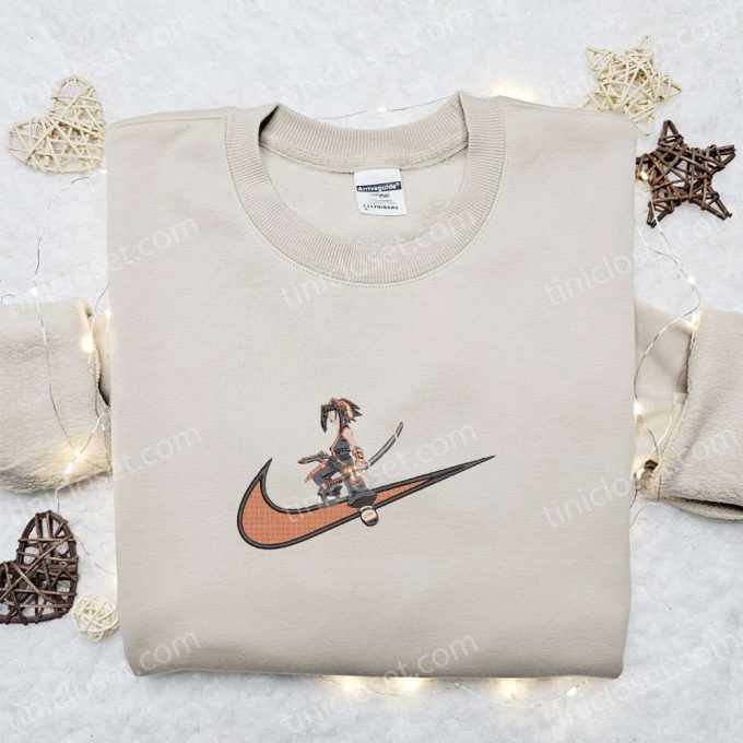 Swoosh Anime x Yoh Asakura Embroidered Sweatshirt & Shaman King Shirt: Family s Best Gift Ideas