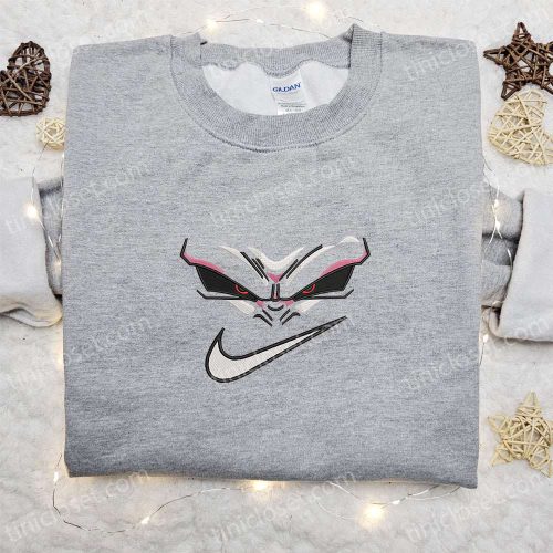 Swoosh x Majin Buu Embroidered Sweatshirt: Dragon Ball Anime Shirt Perfect Gift for All Occasions