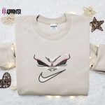 Swoosh x Majin Buu Embroidered Sweatshirt: Dragon Ball Anime Shirt Perfect Gift for All Occasions