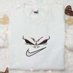 Swoosh x Majin Buu Embroidered Sweatshirt: Dragon Ball Anime Shirt Perfect Gift for All Occasions