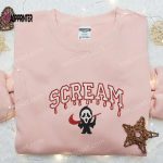 Swoosh x Scream Ghostface Embroidered Sweatshirt: Horror Movie Shirt Best Gift Ideas for All Occasions