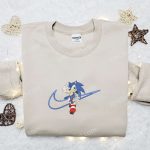 Swoosh x Sonic Embroidered Sweatshirt & Shirt: Best Game & Movie Gift Ideas for All Occasions