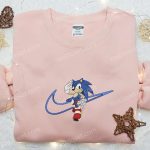 Swoosh x Sonic Embroidered Sweatshirt & Shirt: Best Game & Movie Gift Ideas for All Occasions