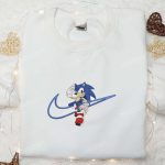 Swoosh x Sonic Embroidered Sweatshirt & Shirt: Best Game & Movie Gift Ideas for All Occasions