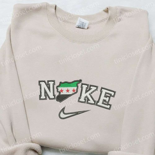 Syria x Nike Embroidered Shirt – Custom T-shirt Perfect Family Gift