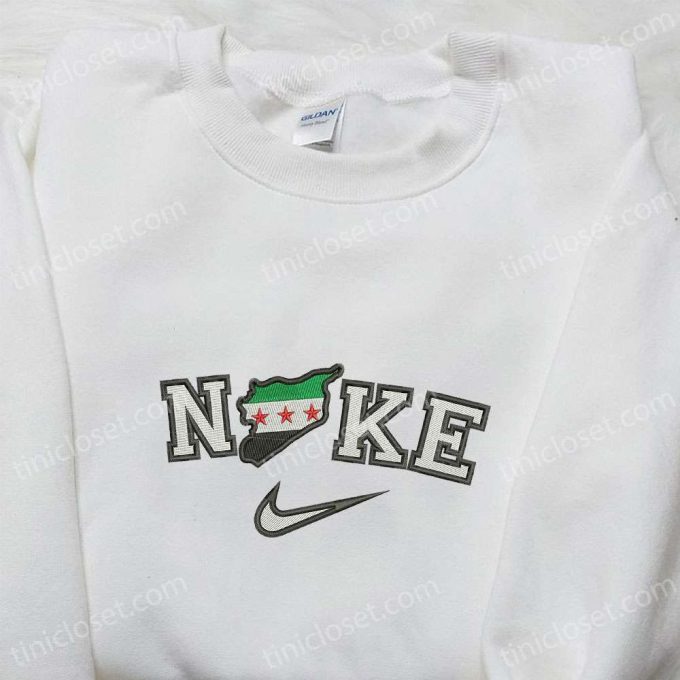 Syria x Nike Embroidered Shirt – Custom T-shirt Perfect Family Gift