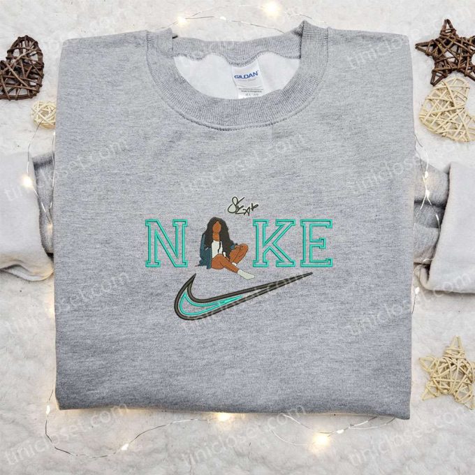 SZA x Nike Celebrity Embroidered Shirt: Custom T-shirt Perfect Family Gift