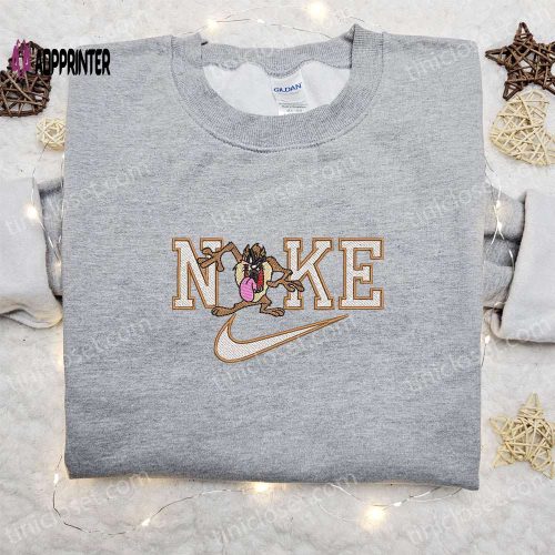 Vintage Swoosh x Nike Embroidered Sweatshirt: Nike Inspired Shirt Perfect Family Gift