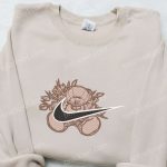 Nike Inspired Teddy Bear x Swoosh Embroidered Shirt – Custom Nike T-shirt