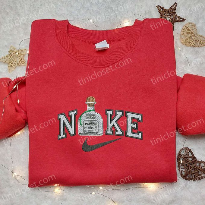 Custom Nike Tequila Embroidered Shirt – Favorite Drink T-shirt