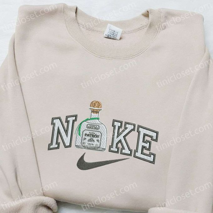 Custom Nike Tequila Embroidered Shirt – Favorite Drink T-shirt